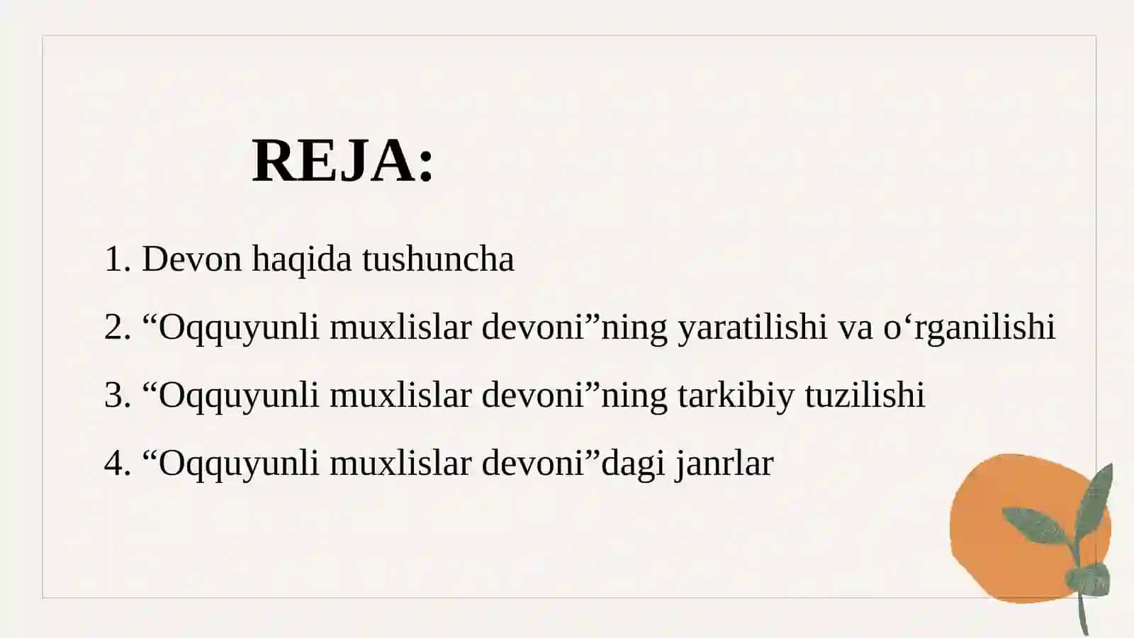 "Oq quyunli muhlislar" devoni 2