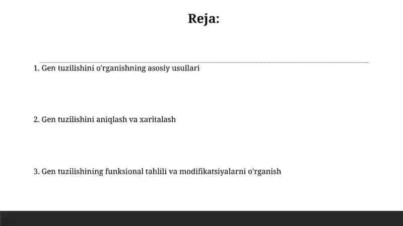 Gen sturukturasini ŏrganish metodlari 2