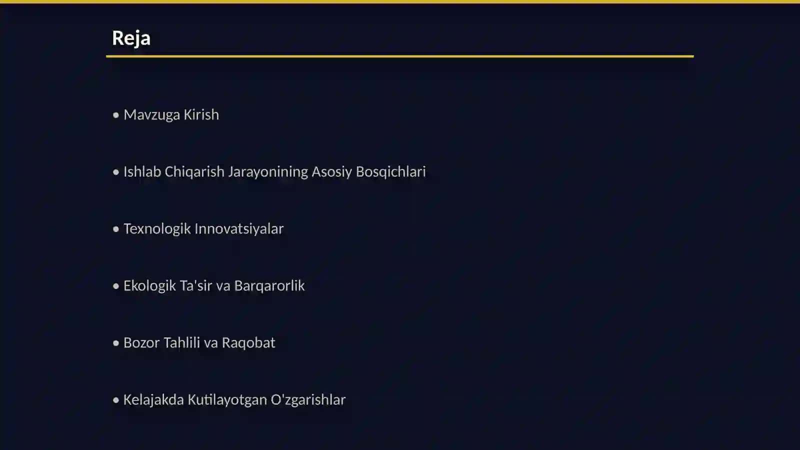 Charim va Moʻyna Ishlab Chiqarish Texnalogiyalari 2