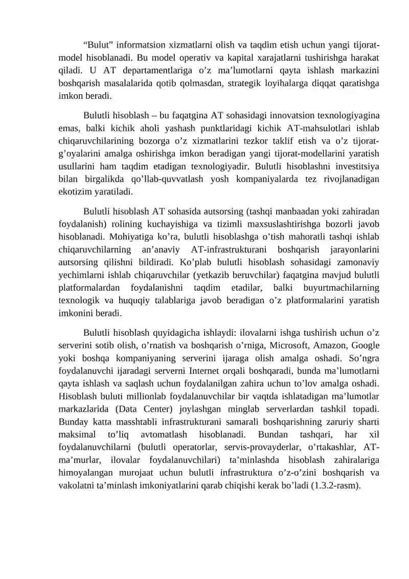 Bulutli va blokcheyn texnologiyalari 2