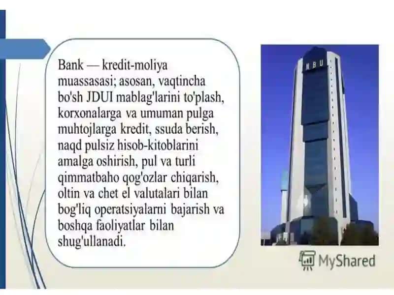 Òzbekiston Respublikasi bank tizimi va uning takibi 2