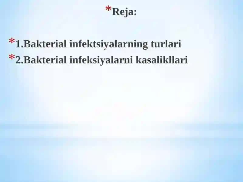 KASALLIK QO’ZG’ATUVCHI BAKTERIYALAR 2