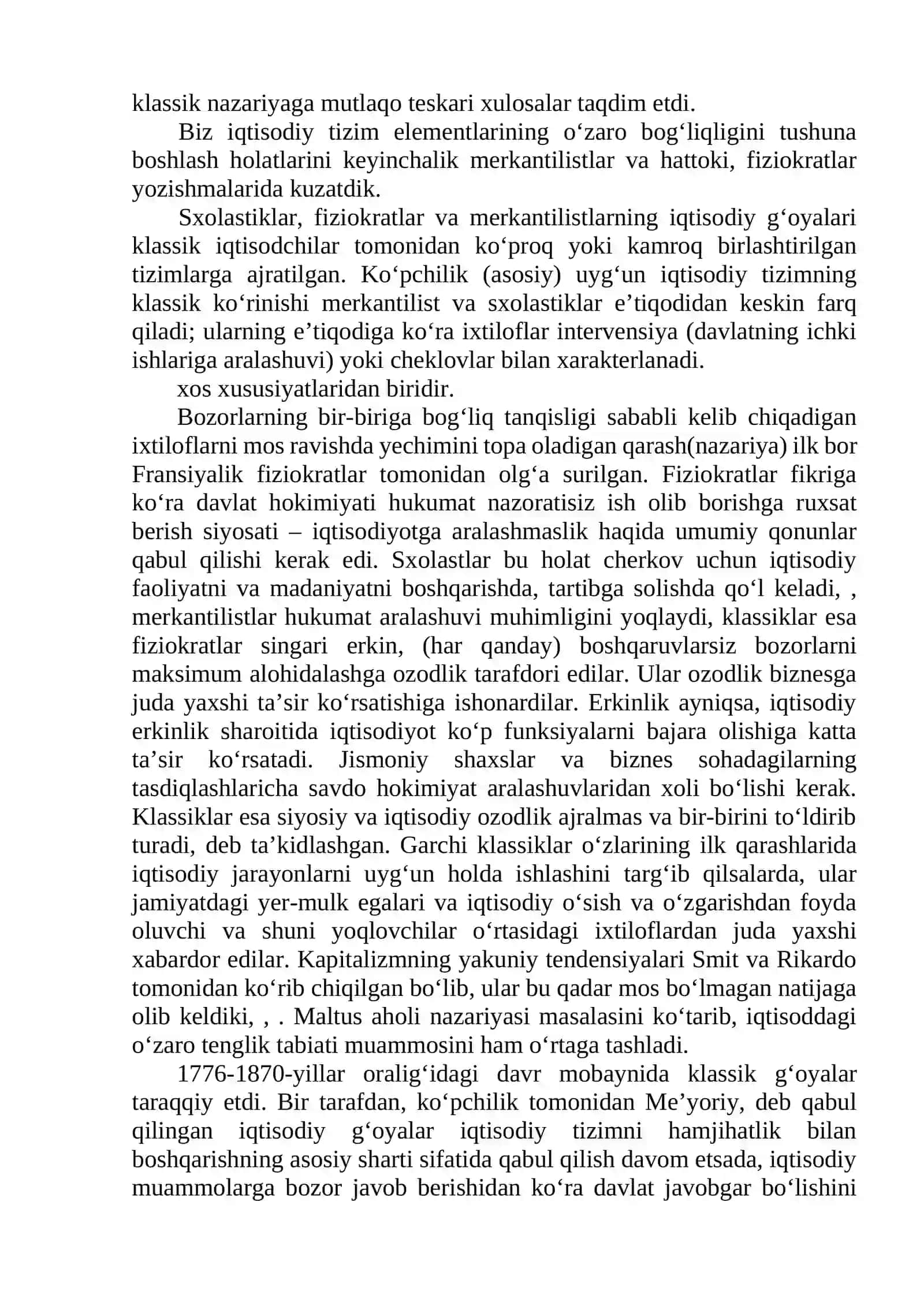 BOB. KLASSIK IQTISODIYMAKTABNING VUJUDGA KELISHI 2