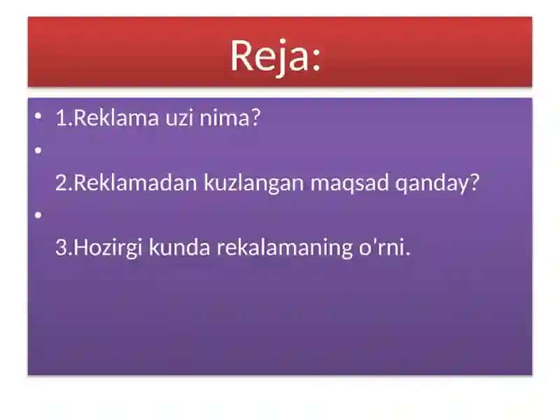Reklamaning ijtimoiy mazmun-mohiyati 2