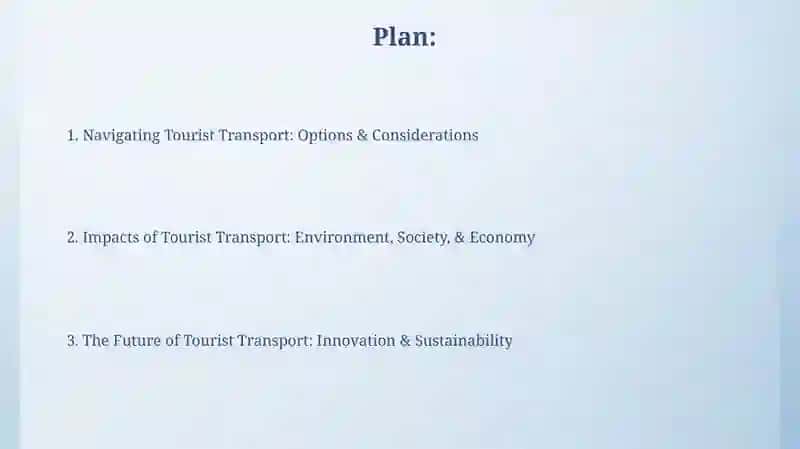 Types of Transpont for Tourists 2