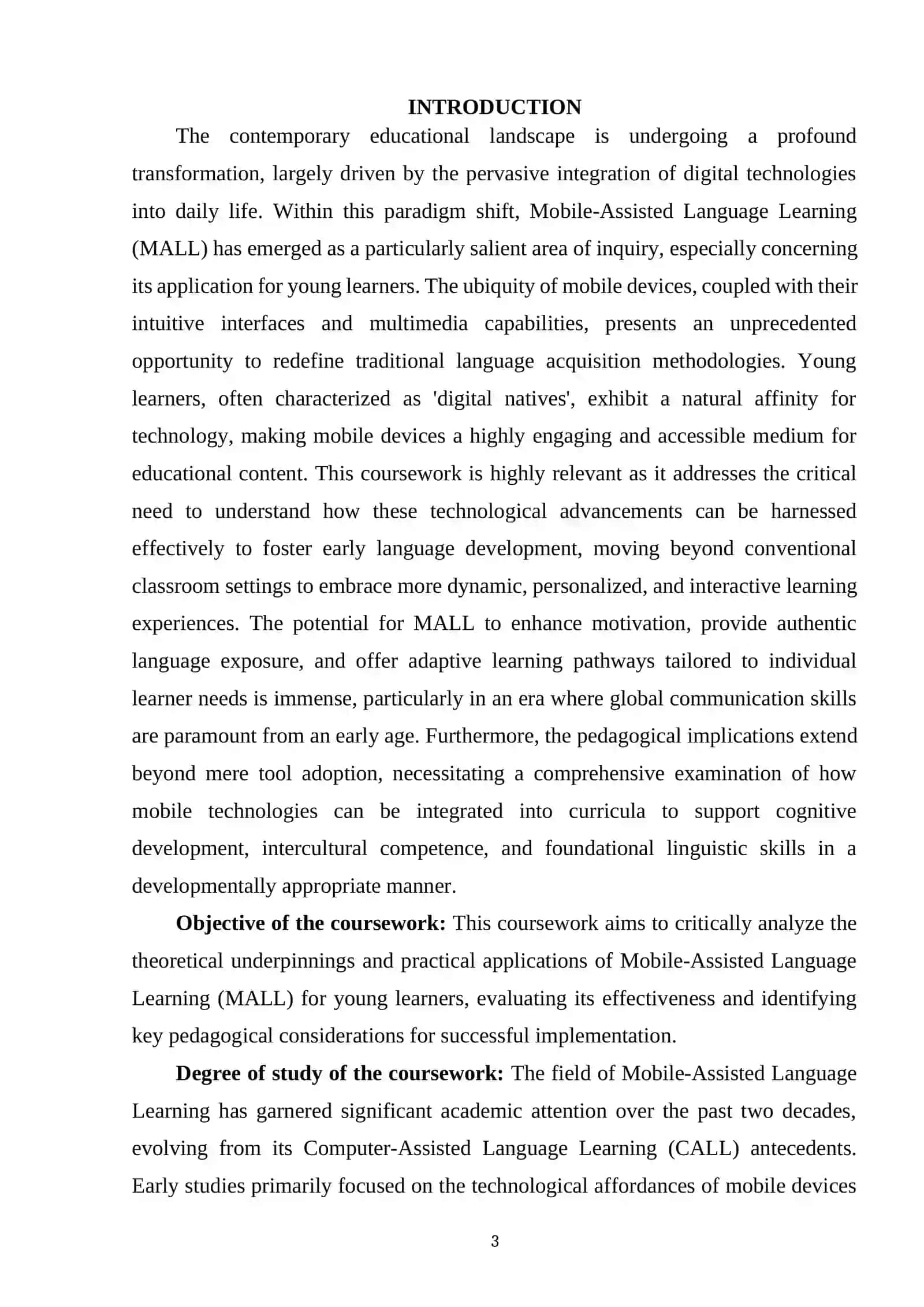 MOBILE - ASSISTED LANGUAGE LEARNING FOR YOUNG LEARNERS 2
