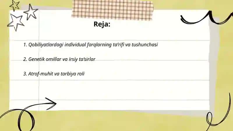 Qobilyatlardagi individual farqlar 2