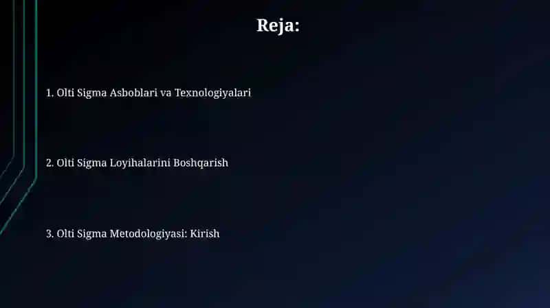 Olti Sigma Metodologiyasi 2