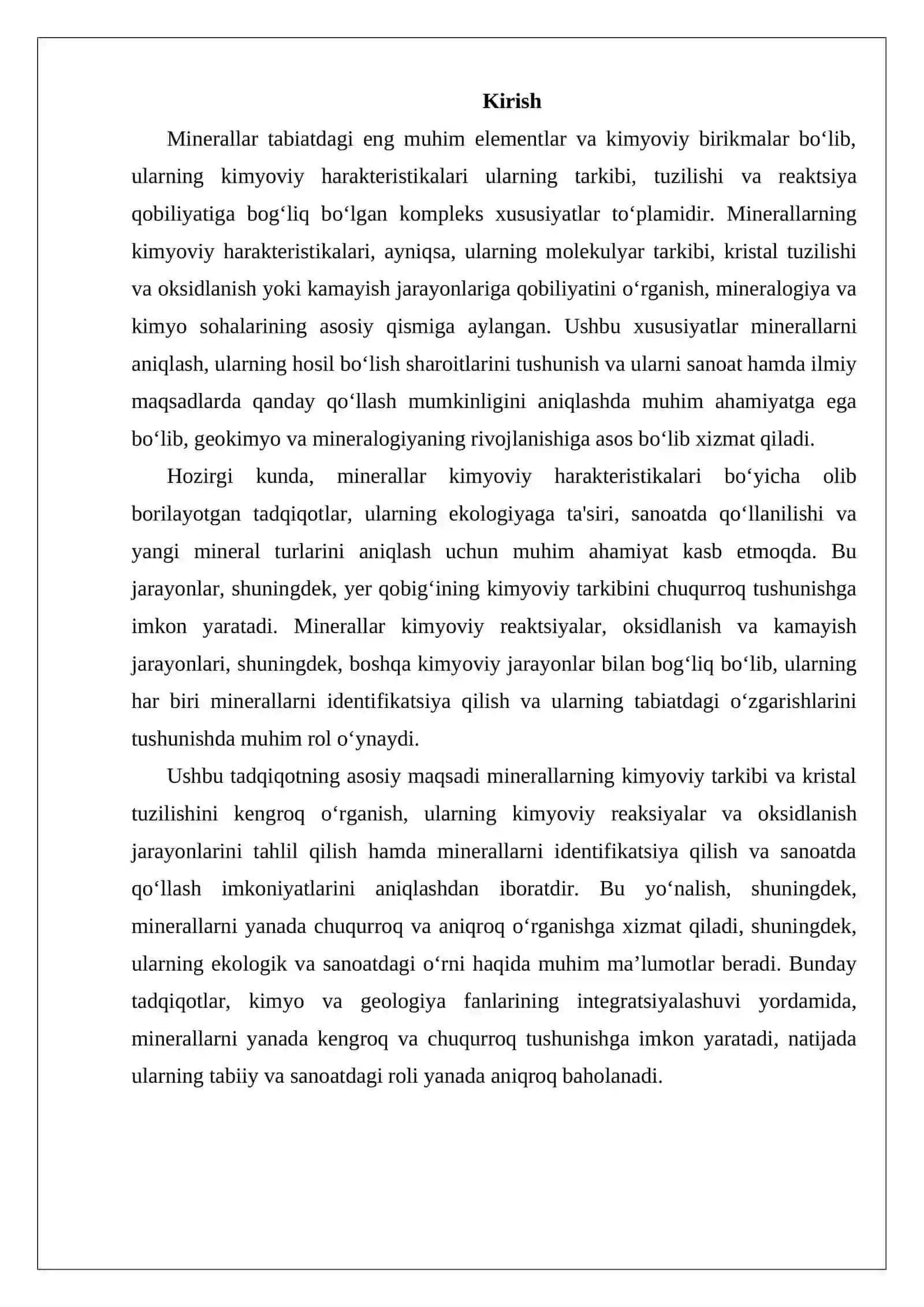 Minerallarning kimyoviy harakteristkasi 2