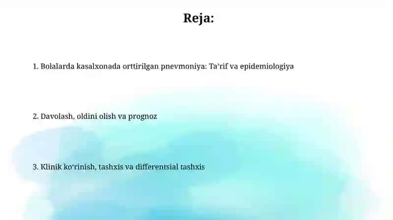 Bolalarda gospital pnevmoniya 2