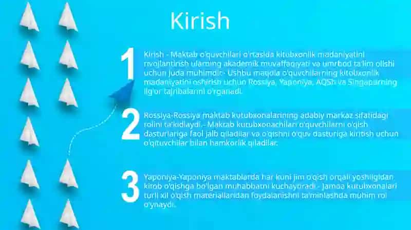 Kitobxonlik Madaniyatini Rivojlantirish 2
