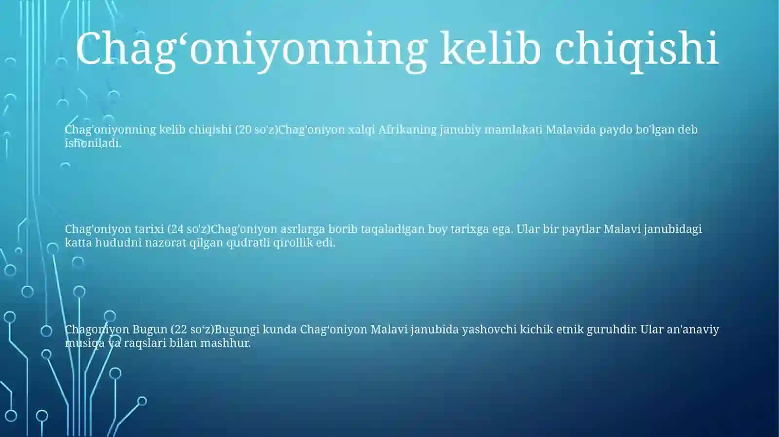 Chagoniyon Tarixi 2
