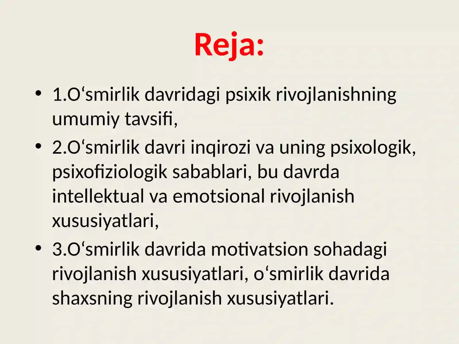 O’smirlikdavri 2