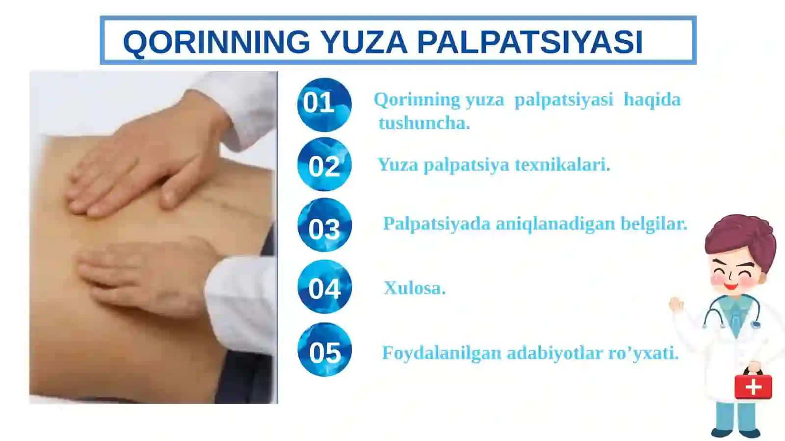 QORINNING YUZA PALPATSIYASI 2