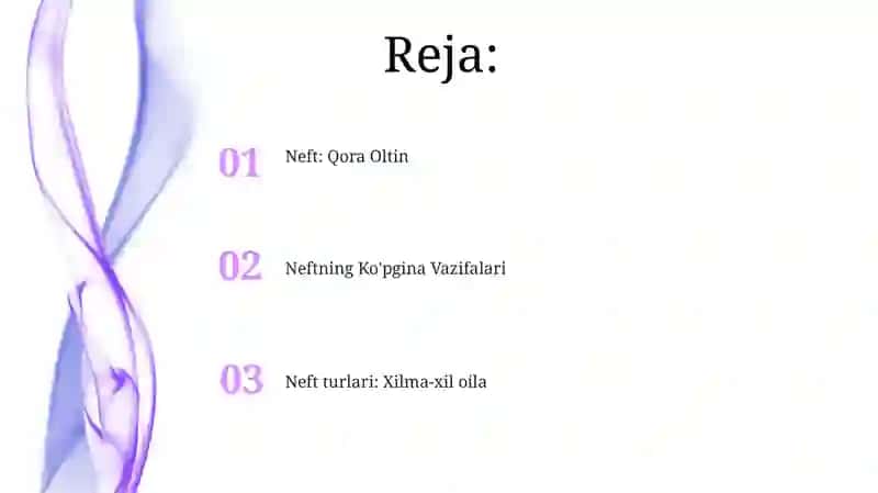 Neftning Ko'pgina Vazifalari 2