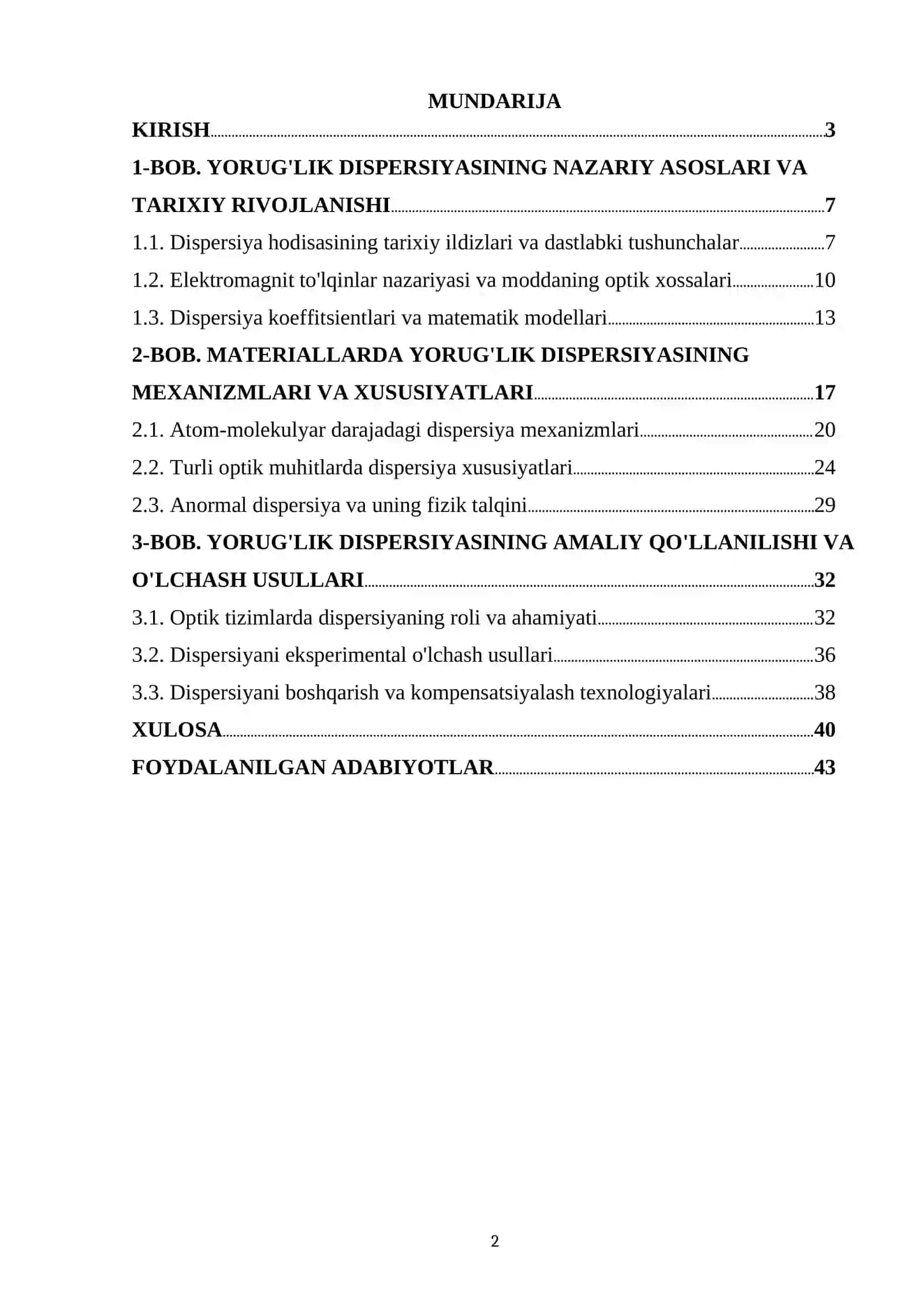 YORUGʻLIK DISPERSIYASI HODISASINI OʻRGANISH 2