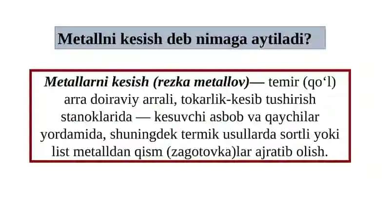 8-amaliy mashg’ulot Chilangarlik qaychilarida ishlash 2