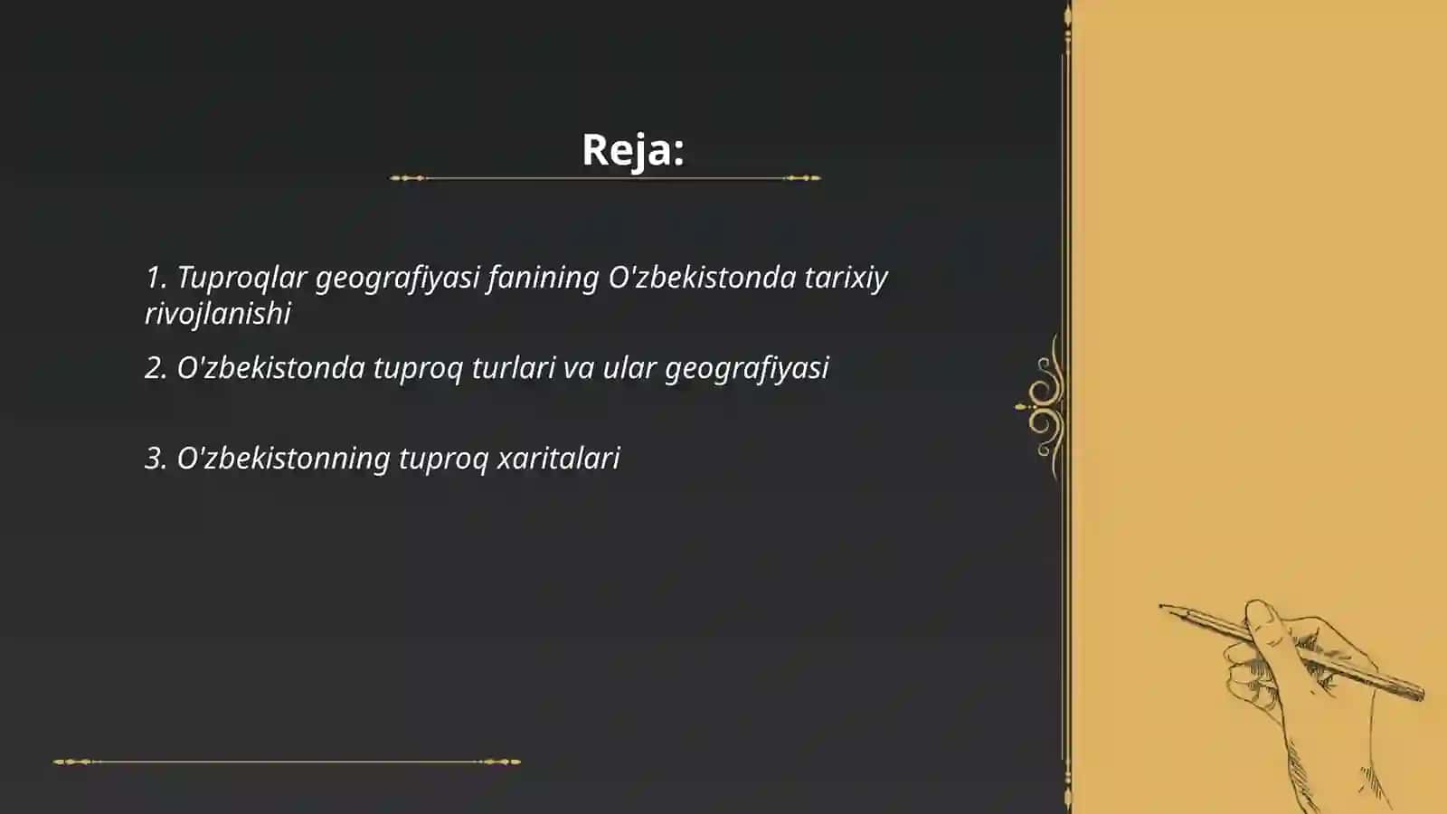 Tuproqlar geografiyasining O'zbekistonda rivojlanishi 2