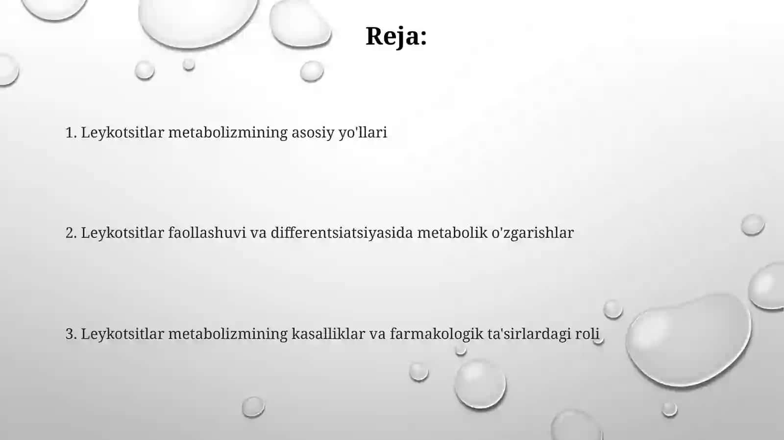 Leykotsitlar xususiyatlar i Metabolizmi 2