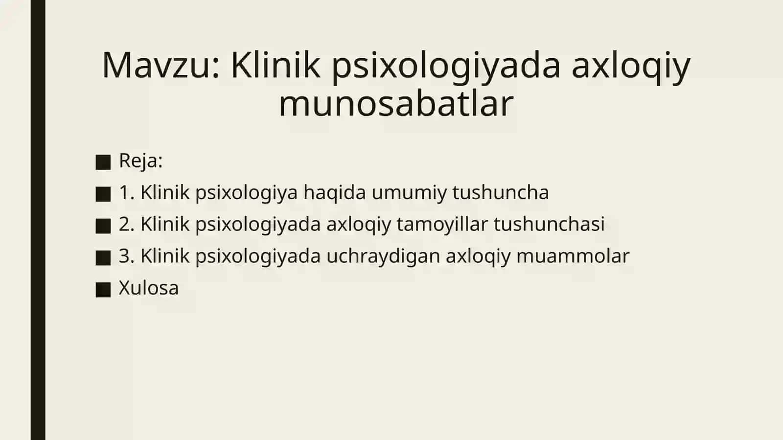 Klinik psixologiyada axloqiy munosabatlar 2