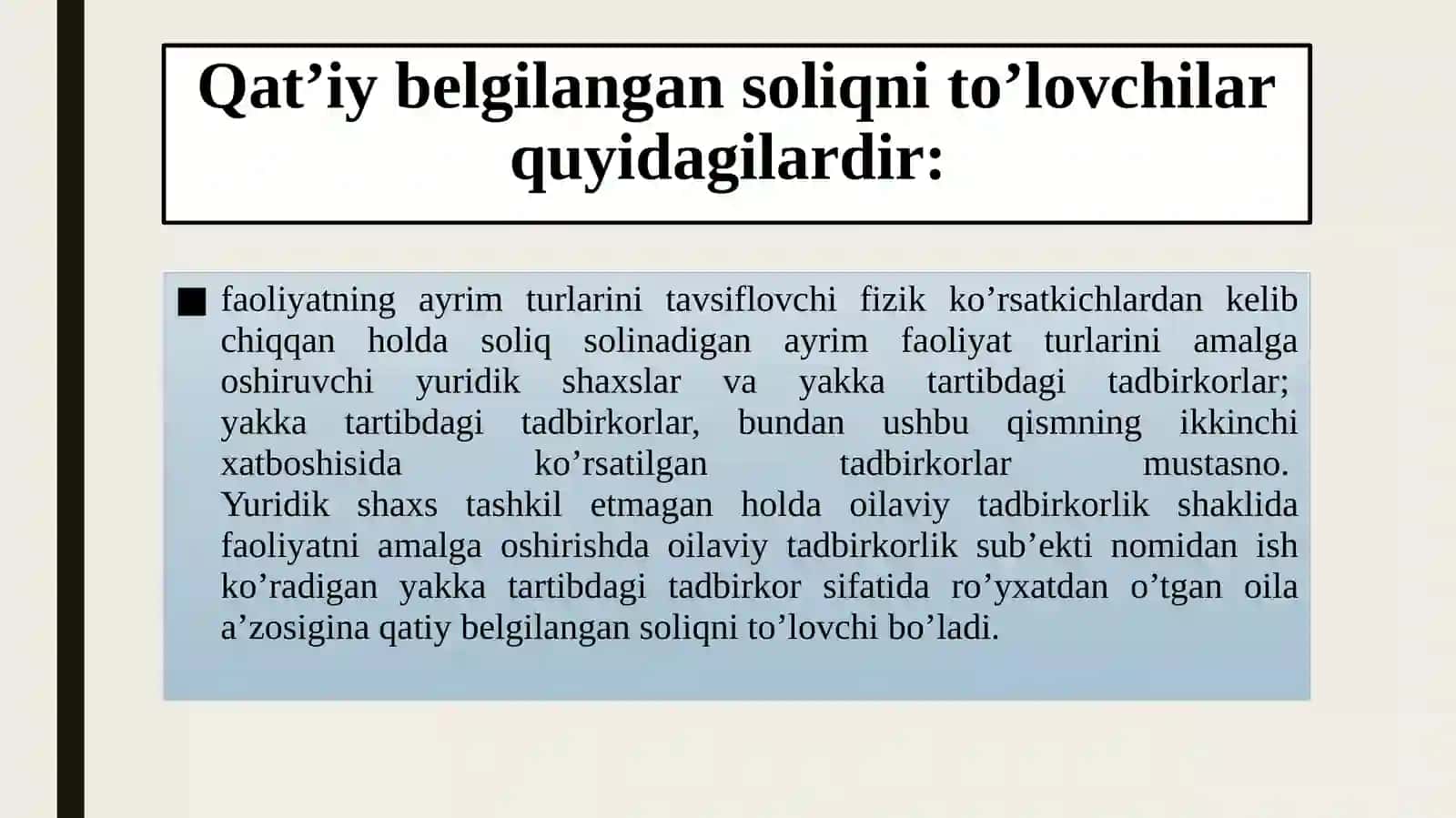 Qatiy belgilangan soliq 2