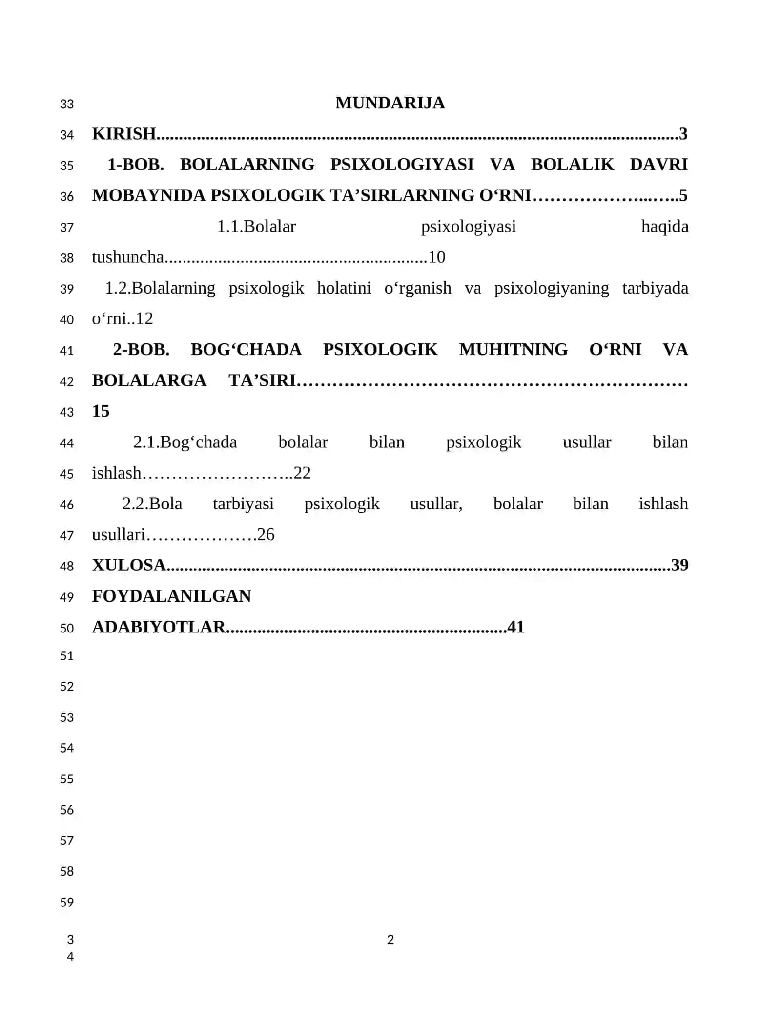 Bog’chada psixologik muhitni ta’minlash 2