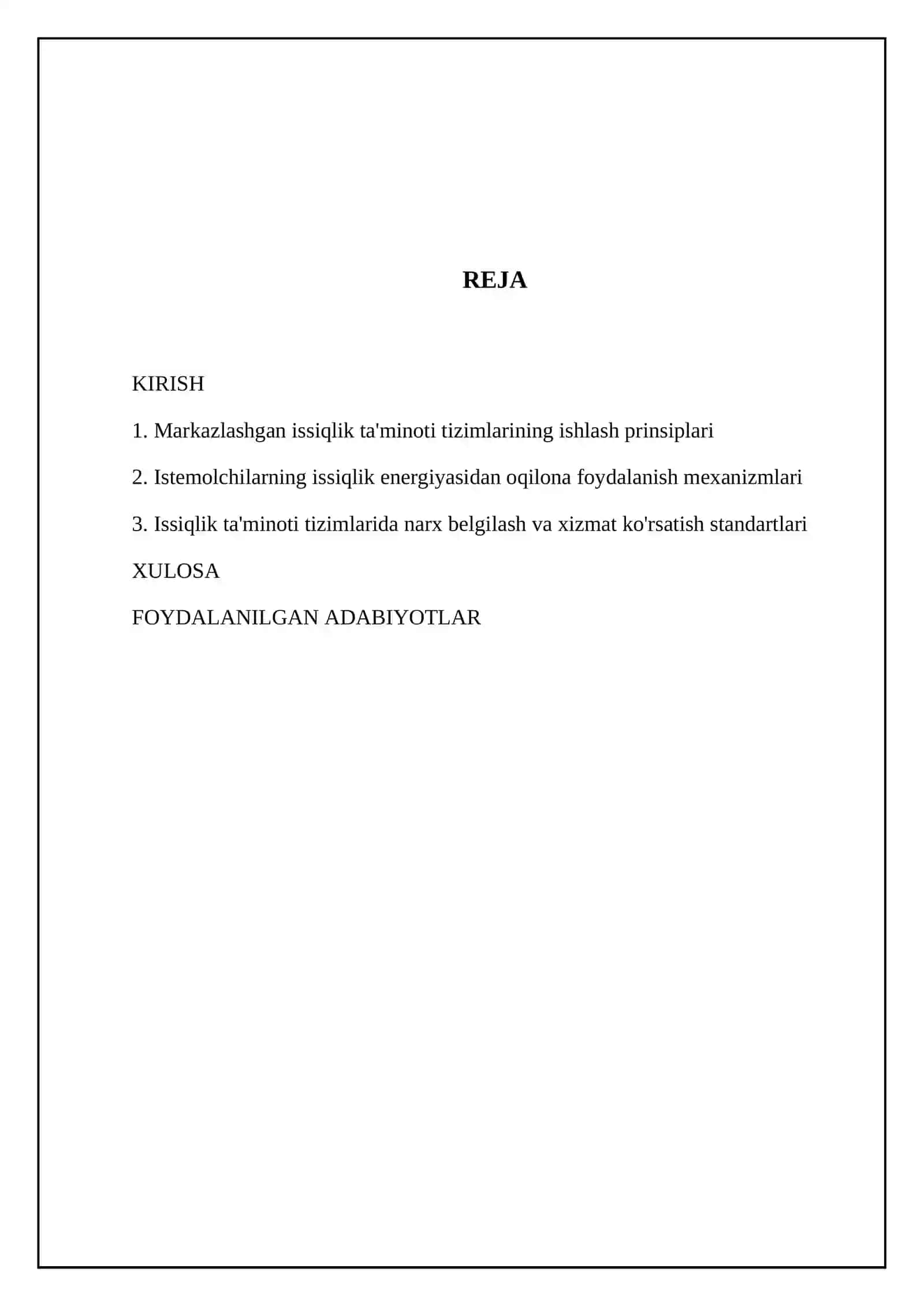 Issiqlik ta'minoti 2