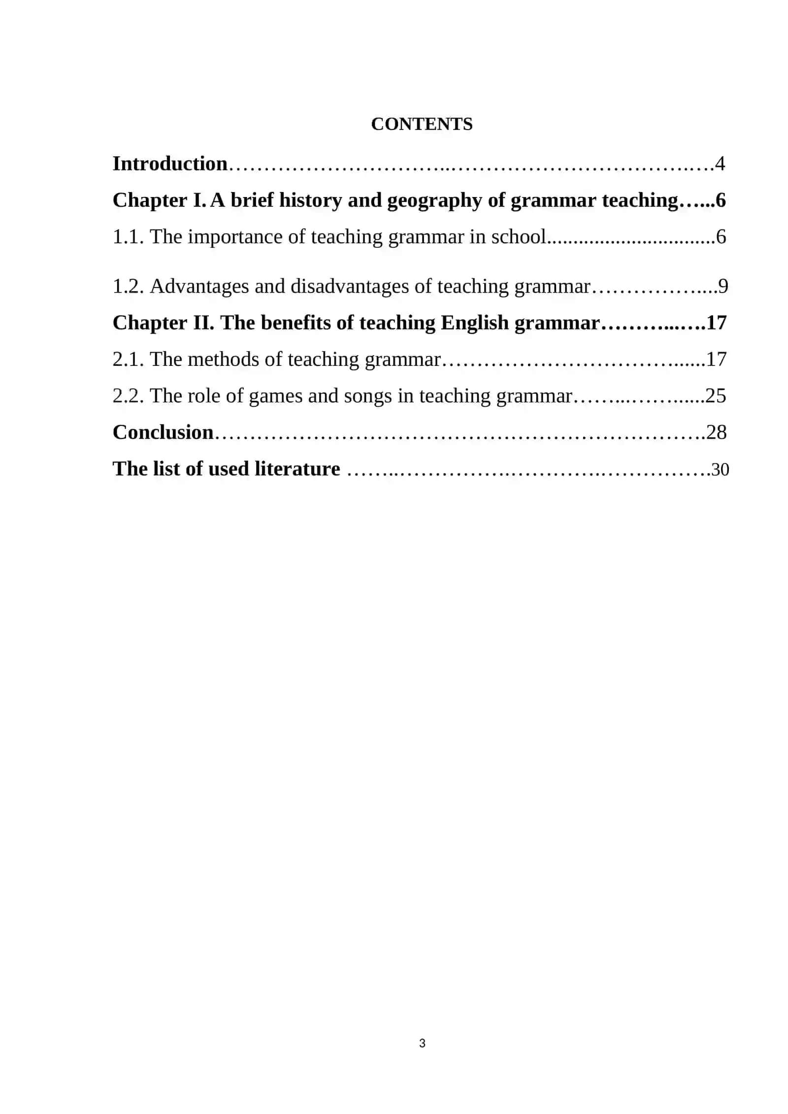 Course Work on Effective Ways of Teaching Grammar 2