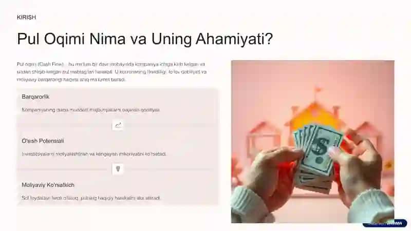 Pul Oqimini Boshqarish va Tahlil Qilish 2