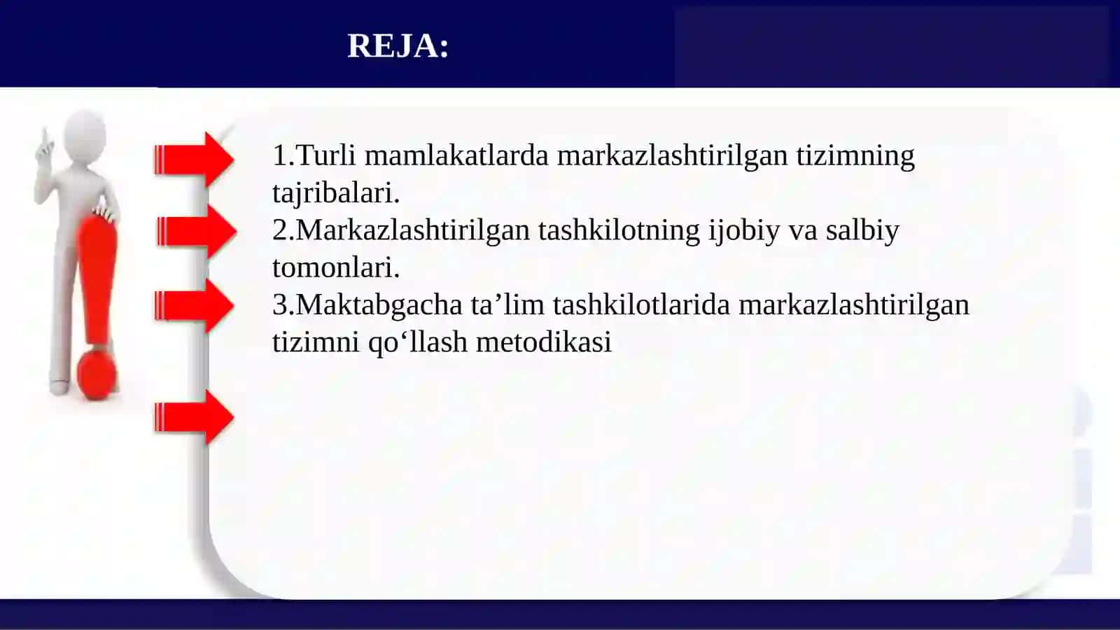 Maktabgacha talimda markazlashtirilgan tashkilotni qo'llash 2
