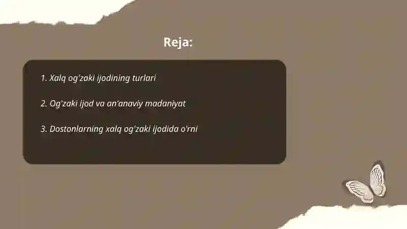 Xalq og’zaki ijodi va nutq madaniyati 2