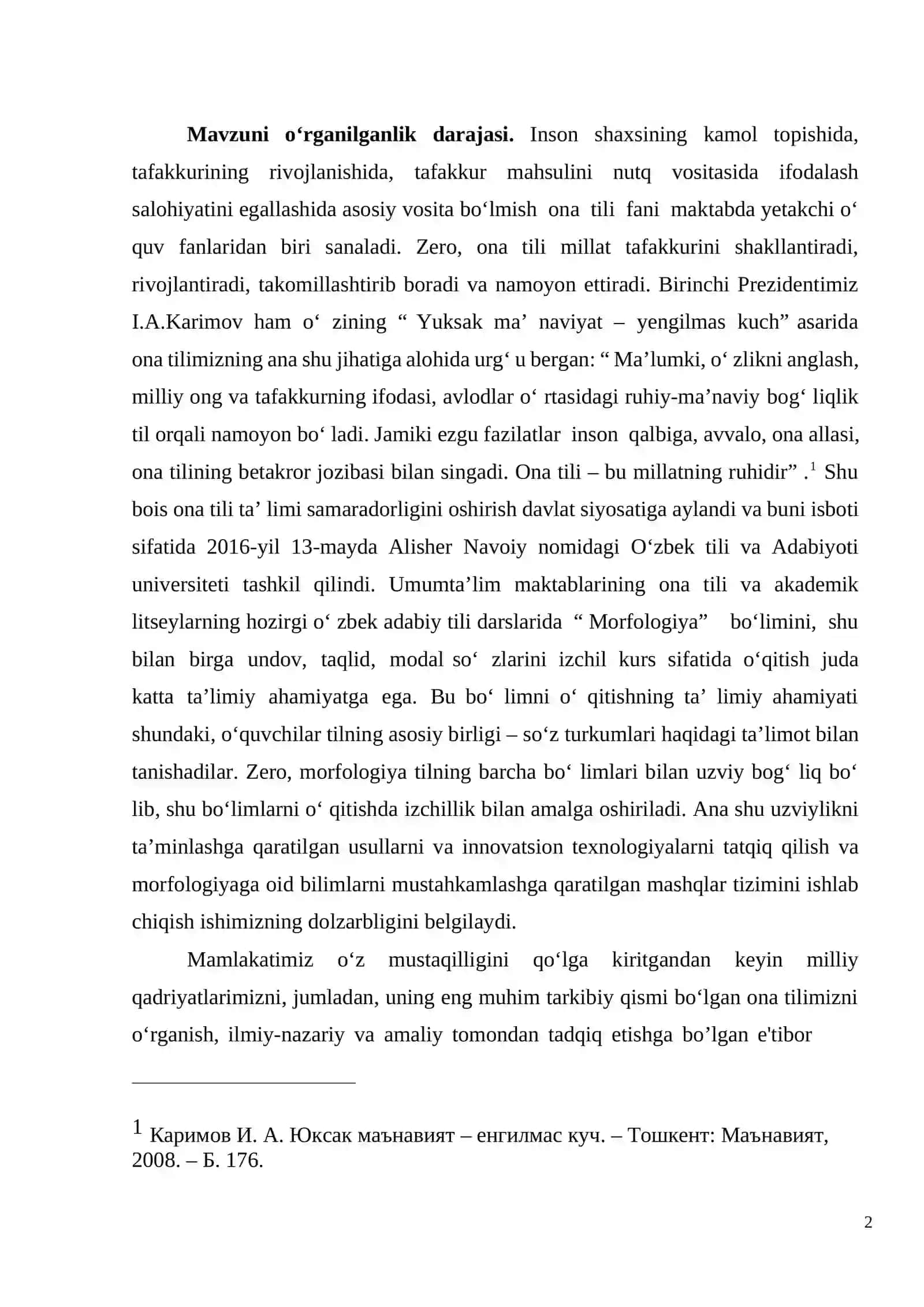 UYUSHGAN GAPNI BADIIY MATNDA QO’LANILISHI 2