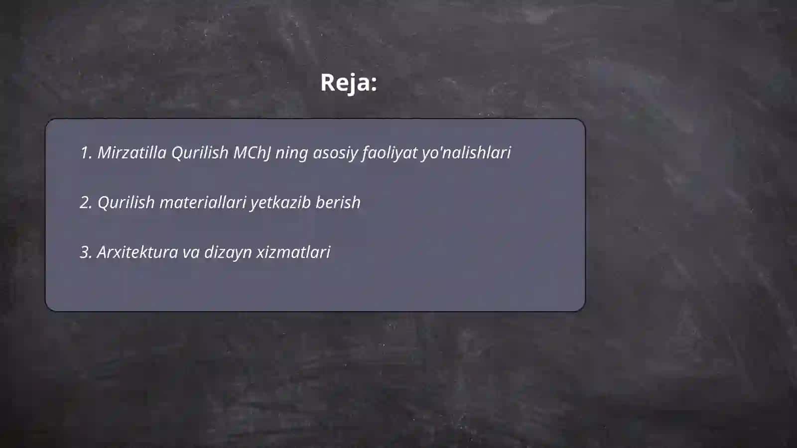 Mirzatilla Qurilish MChJ 2
