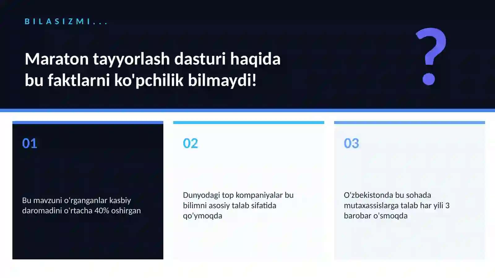 Maraton tayyorlash dasturi 2