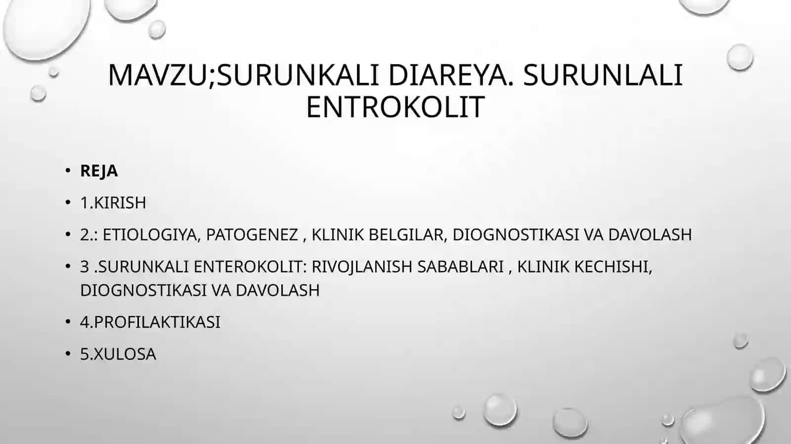 Surunkali diareya. Surunlali entrokolit 2