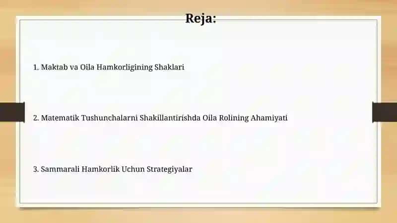 Maktab va Oila Hamkorligining Shaklari 2