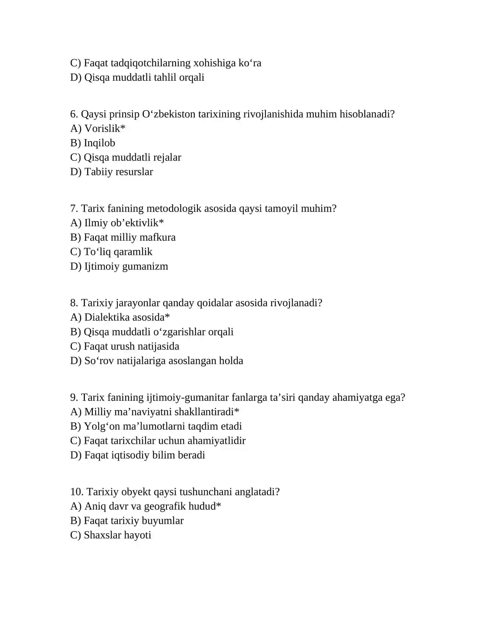 O‘zbekistonning eng Yangi tarixi fanining predmeti, maqsadi va vazifalari 2