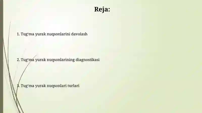 Tug'ma yurak nuqsonlari 2