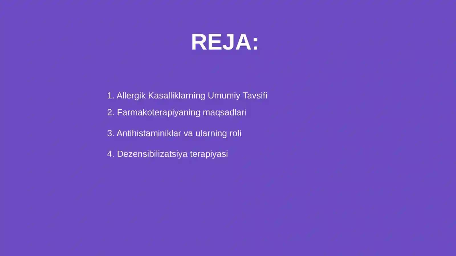 Allergik kasalliklarining farmakoterapiyasi 2