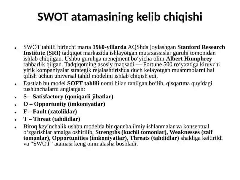 SWOT Tahlil 2