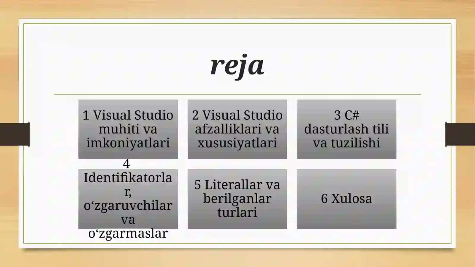 Visual Studiomuxitiningimkoniyatlari,afzalliklarivao’zigaxosxususiyatlari 2