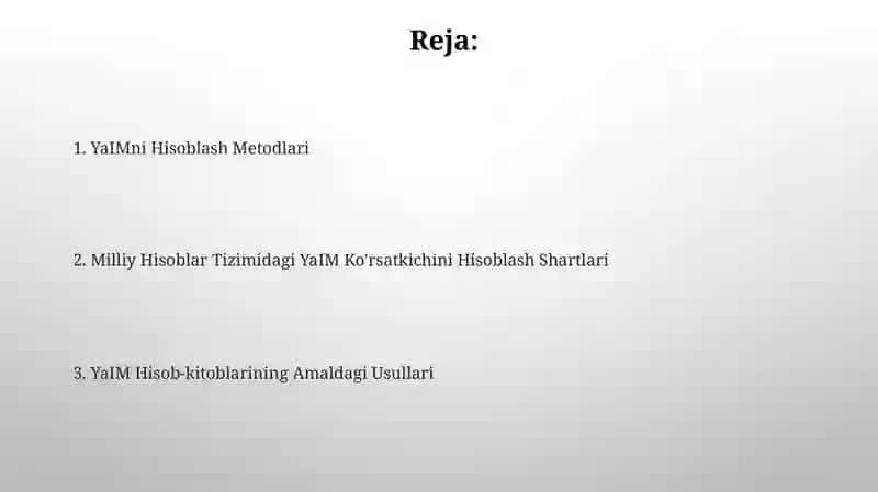 YaIMni Hisoblash Metodlari 2