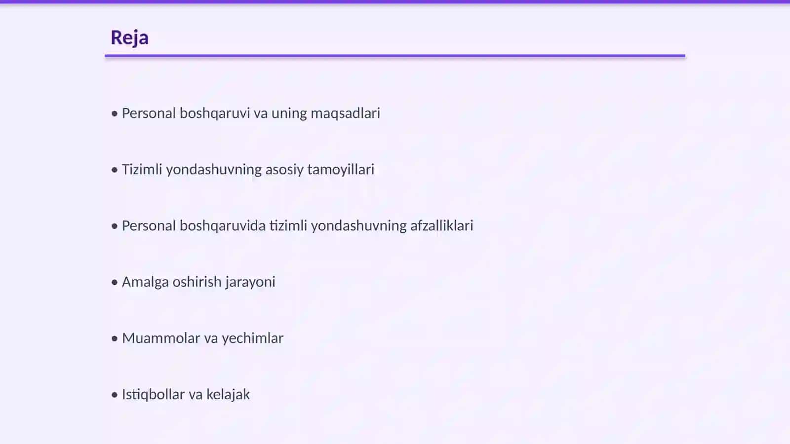 Personal boshqaruviga tizimli yondashuv 2