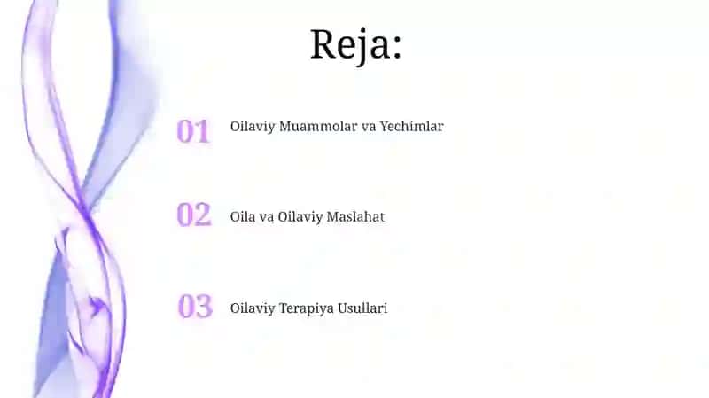 Oilaviy Terapiya Usullari 2
