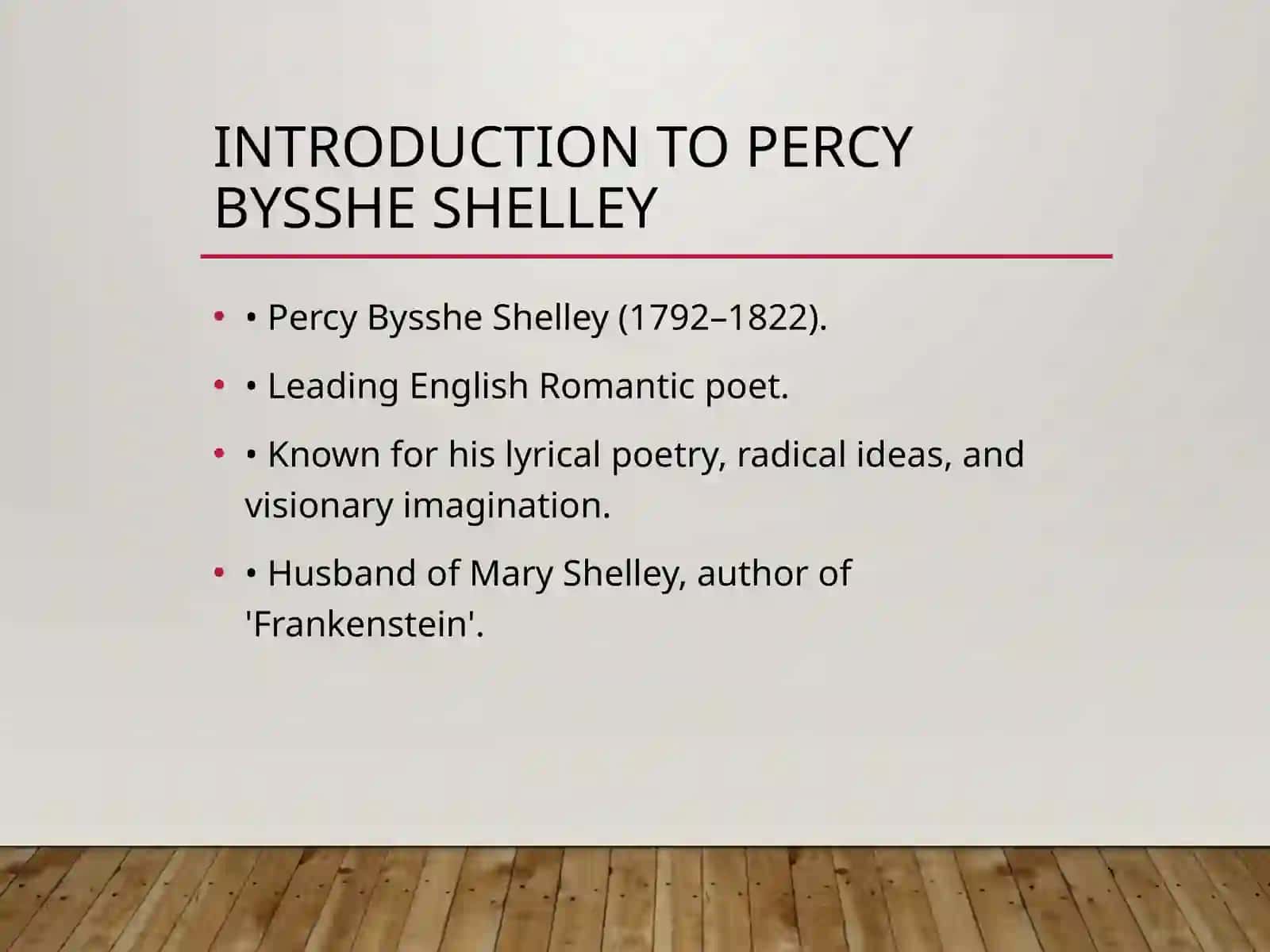 Percy Bysshe Shelley 2