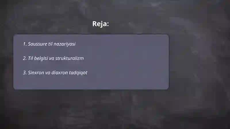 Saussure til nazariyasi 2