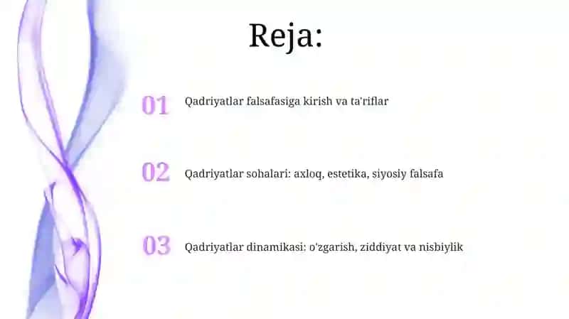 Qadriyatlar falsafasi 2