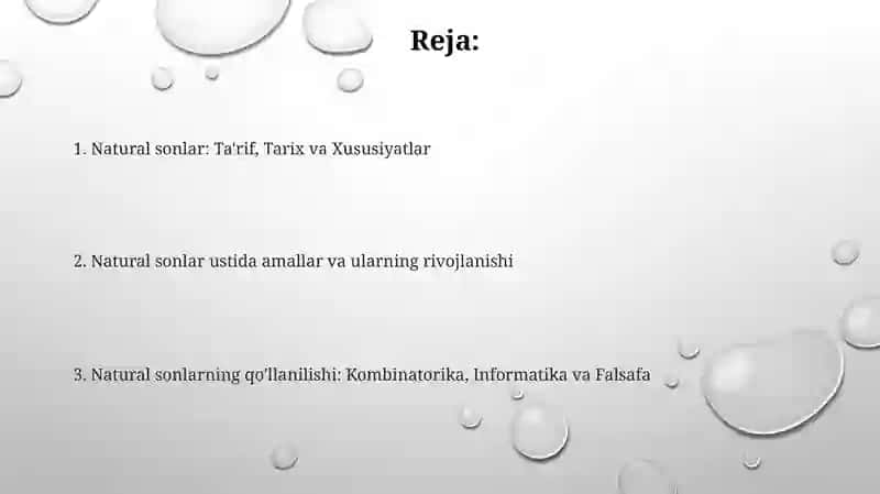 Natural son va nol tushunchasi 2