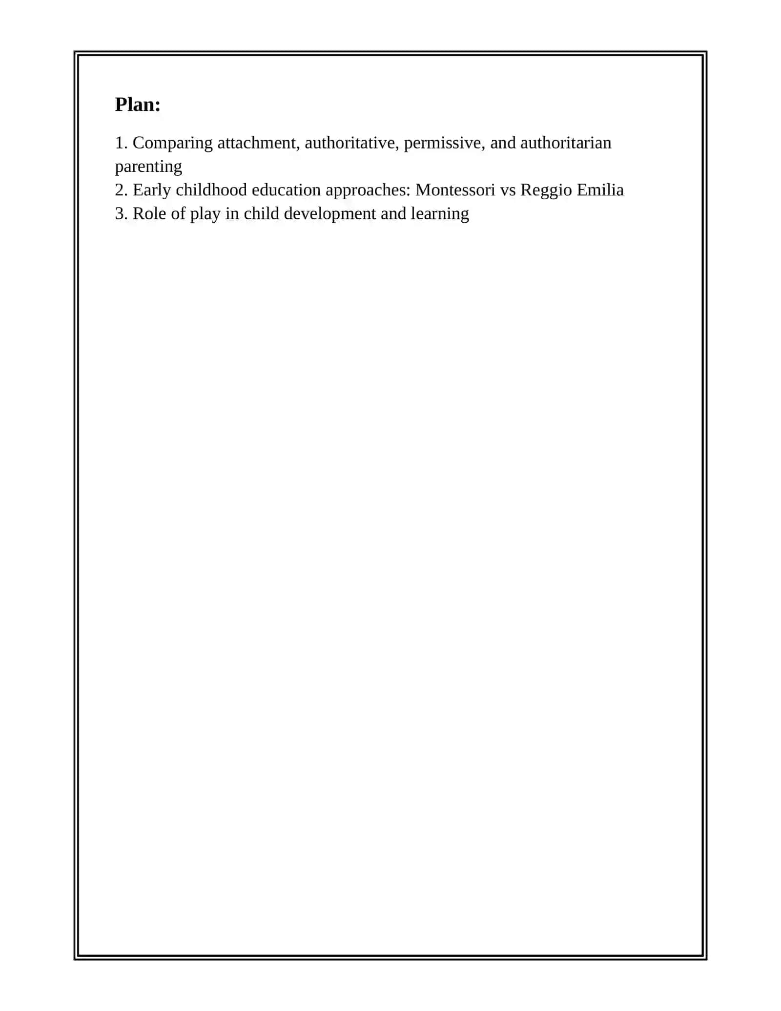 DIFFERENT APPROACHES OF CHILDREN CARE 2