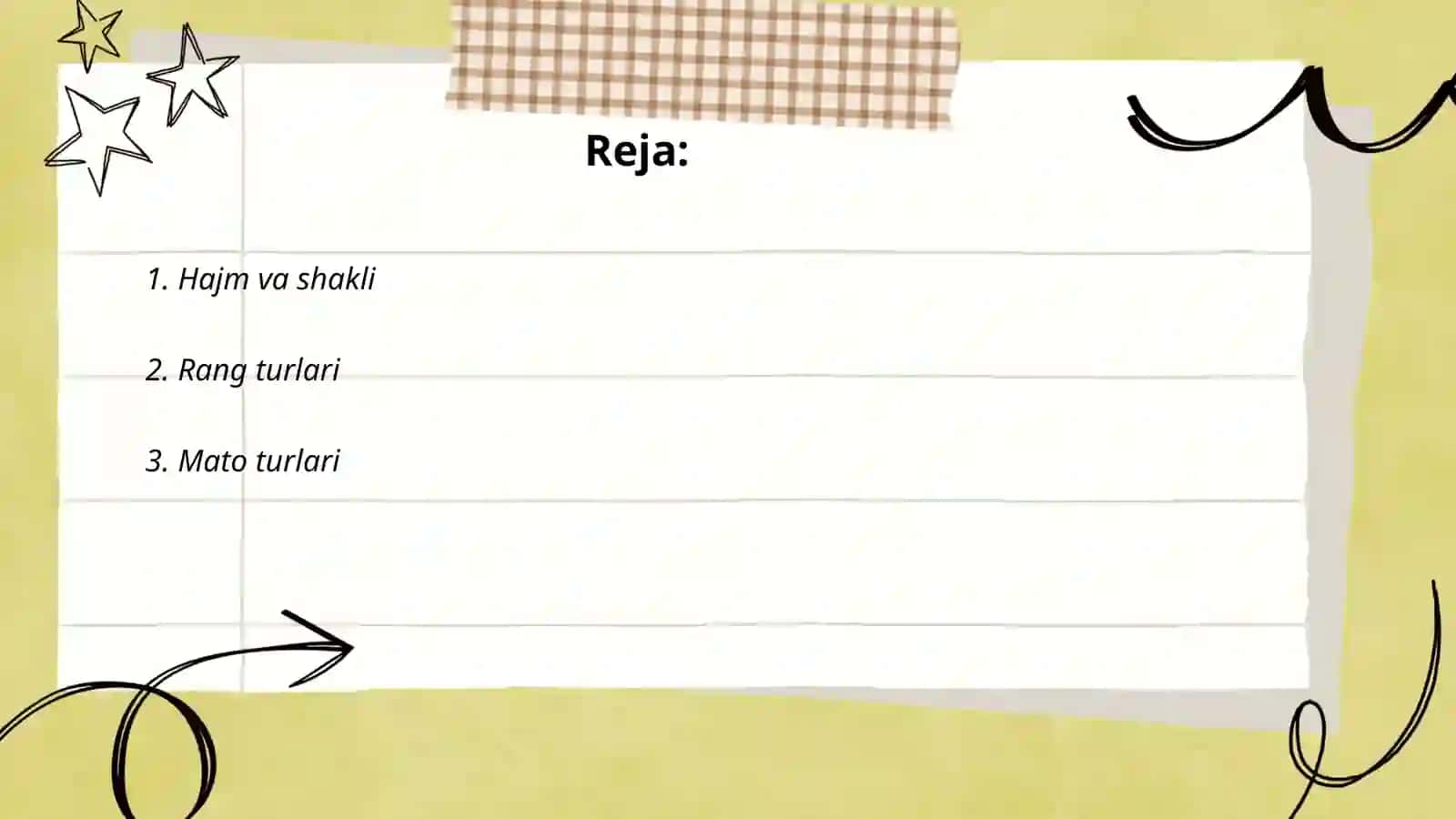 Hajm va shakli 2